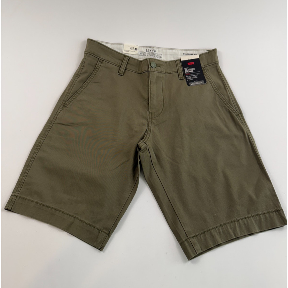 Levi's Premium Men XX Chino Taper Fit Zip Fly Stretch Short 28x9 Green NWT